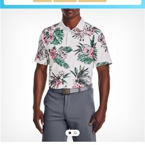 Under Armor size small floral golf polo small
